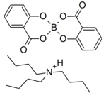 Hydrogen bis [2-(hydroxyl-kappa O) benzoate (2-)-kappa O]-(T-4)-borate (1-) compound with N,N-dibutyl-1-butanamine (1:1:1) (SABoTBA)